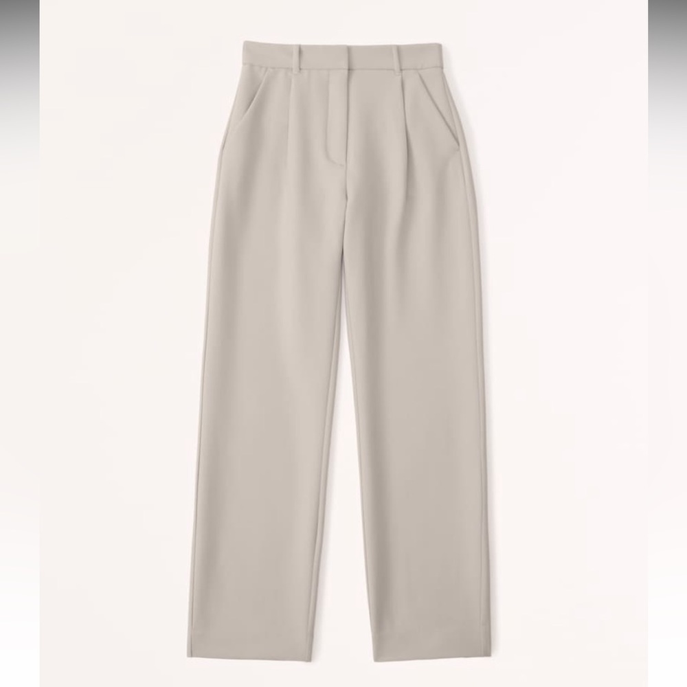 Abercrombie & Fitch Tailored Relaxed Straight Pants